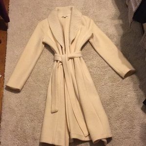 Cream wool coat